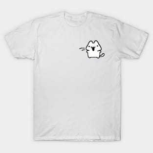 Feline Fancies: Minimalist Cat Art Designs for Your Wardrobe T-Shirt